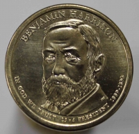 1доллар США  Бенджамин  Гаррисон, состояние UNC - Мир монет
