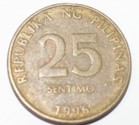 25 сентим 1996г. Филиппины, состояние VF-XF - Мир монет