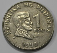 1 песо 1998г. Филиппины, состояние UNC - Мир монет