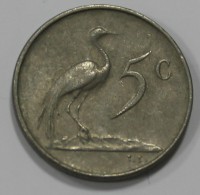 5 центов 1974г. ЮАР, Цапля, состояние VF-XF - Мир монет