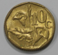 10 центов 1991г. ЮАР, Каллы, состояние aUNC - Мир монет