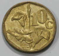10 центов 1993г. ЮАР, Каллы, состояние XF - Мир монет