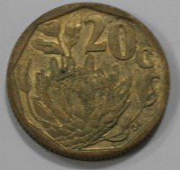20 центов 1994г. ЮАР. Цветы, состояние VF - Мир монет