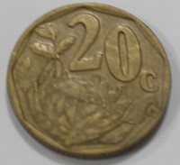 20 центов 1997г. ЮАР.  Цветы, состояние VF - Мир монет