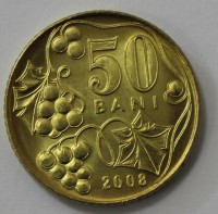 50 бан 2008 г. Молдова,состояние UNC. - Мир монет