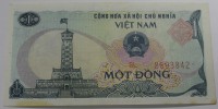 Банкнота  1 донг 1985г. Вьетнам, состояние UNC. - Мир монет