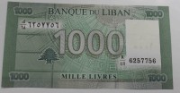 Банкнота    1000 ливров  2011г. Ливан, состояние UNC. - Мир монет