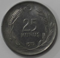 25 куруш 1973г. Турция,состояние VF-XF - Мир монет
