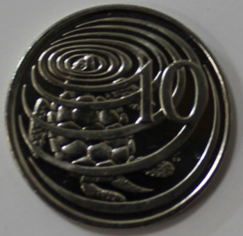 10 центов 2008 г. Каймановы Острова, состояние UNC - Мир монет