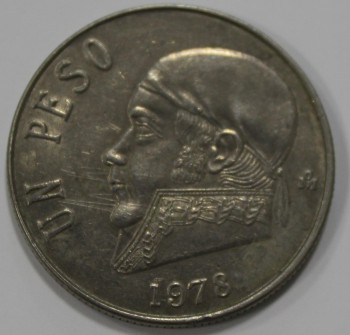 1 песо 1978г. Мексика, состояние XF - Мир монет