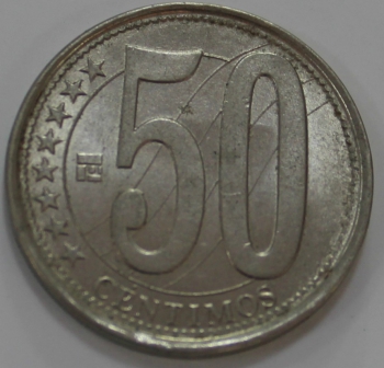 50 сентим 2007г. Венесуэла, состояниеVF-XF - Мир монет