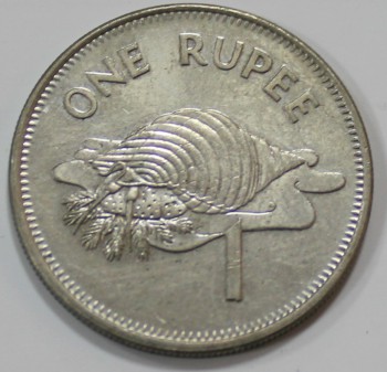 1 рупия 2010г.  Сейшелы, состояние XF+ - Мир монет