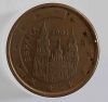 1 евроцент 2001.г. Испания.  состояние VF - Мир монет