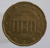 20 евроцентов  2002.г. Германия. D,  состояние VF - Мир монет