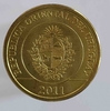 1 песо 2011г. Уругвай. Гигантский броненосец, состояние UNC - Мир монет