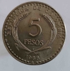 5 песо 1968г. Колумбия. Международный Евхаристический Конгресс, состояние UNC - Мир монет