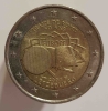 2 евро 2007г. Люксембург. 50-летие подписания Римского договора , из ролла.  - Мир монет