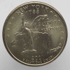 25 центов 2001г. США. Р и D. Нью-Йорк, состояние UNC.  - Мир монет