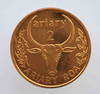 2 ариари  2003г. Мадагаскар,  состояние UNC - Мир монет