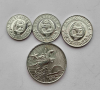 Набор 4 монет 1959-1978 гг. Северная Корея. Одна звезда,  редкость, состояние UNC - Мир монет