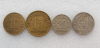 Набор  из 4-х  монет  1946г. Шпицберген, трест "Арктикуголь", состояние мешковое.. - Мир монет
