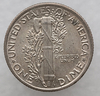 10 центов 1941 г США "Mercury Dime". Не была в обращении. Серебро 900 пробы, вес 2,5гр - Мир монет