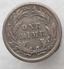 10 центов 1912 г США "Barber Dime". Серебро 900 пробы, вес 2,5гр - Мир монет