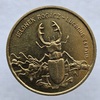2 злотых 1997г.  Животный мир.  Жук-олень , гурт гладкий, латунь, вес 8,15гр, диаметр 27мм, состояние UNC, тираж 315 тыс.экз. - Мир монет