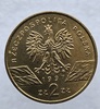 2 злотых 1997г.  Животный мир.  Жук-олень , гурт гладкий, латунь, вес 8,15гр, диаметр 27мм, состояние UNC, тираж 315 тыс.экз. - Мир монет