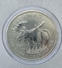 Канада .  5 долларов 2012г. Елизавета II,  Лось, чистого серебра 1 унция, UNC. - Мир монет