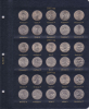 Альбом Коллекционер для юбилейных монет США 25 центов, по дворам, без футляра. - Мир монет