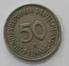 50 пфеннигов 1983г. ФРГ. G, никель, состояние VF. - Мир монет