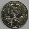  500 динар 1996г.  Босния и Герцеговина.   Утка с выводком , кроновый размер,  состояние UNC - Мир монет