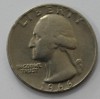 25 центов 1966г.  без букв, США, состояние VF. - Мир монет