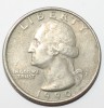25 центов 1990г.  Р. США , состояние VF. - Мир монет