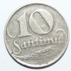 10 сантимов 1922г. Латвия, никель,состояние VF - Мир монет