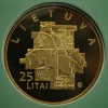  25 лит 2013г.  Литва, 25 лет Саюдис, UNC, цветная, в буклете . - Мир монет