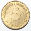 5 пфеннигов 1976г. ФРГ. F, состояние VF-XF - Мир монет