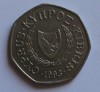 50 центов 1993г. Кипр,никель,состояние XF - Мир монет