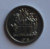 1 крона 1978г. Исландия, Гербовой щит, состояние UNC. - Мир монет