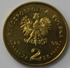 2 злотых  2009 г,  Польша.  Тшебница , состояние UNC. - Мир монет