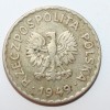 1 злотый 1949г. Польша, никель,сосотояние VF - Мир монет