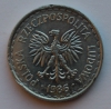 1 злотый 1986г. Польша,алюминий,состояние ХF - Мир монет