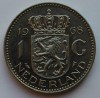 1 гульден 1968. Нидерланды никель, состояние  VF-XF - Мир монет