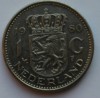 1 гульден 1980г.  Нидерланды, никель, состояние VF - Мир монет