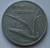 10 лир 1953г. Италия. Пшеница, Плуг, алюминий, состояние ХF - Мир монет