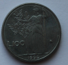 100 лир 1990г. Италия. Афина,Свобода, никель, состояние XF - Мир монет