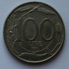 100 лир 1992г. Италия. Флора. Фауна ,Свобода, никель, состояние XF - Мир монет