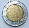 500 лир 1996г. Италия, Институт Национальной статистики, биметалл,состояние XF - Мир монет