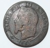 5 сантим 1865г. Франция, Наполеон III, медь,состояние VF - Мир монет